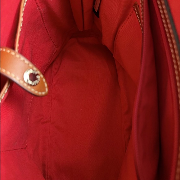 Dooney & Bourke Blue and Brown Leather Satchel - Picture 11 of 13